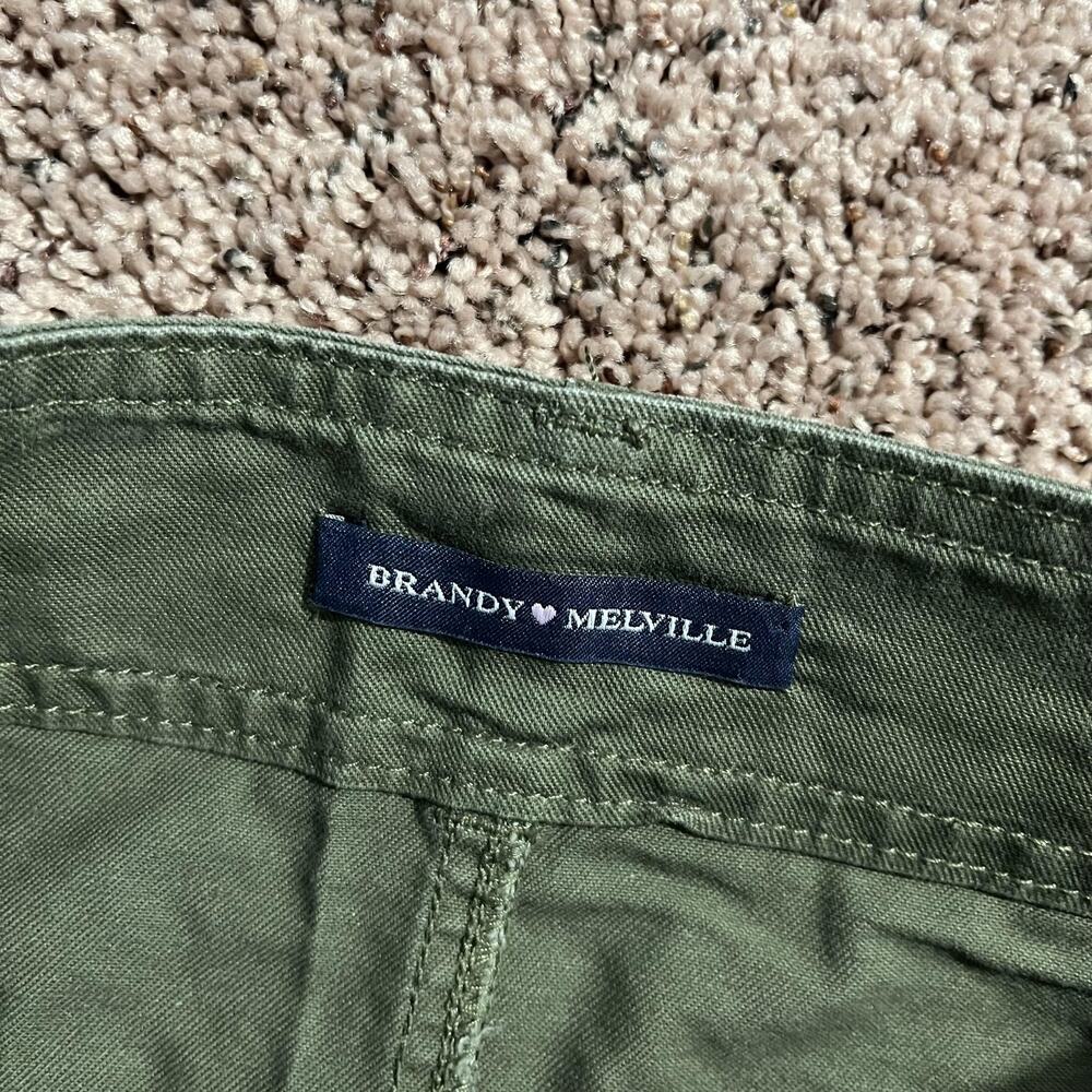 Brandy Melville Skirt Womens Small Green Cargo Utility Pockets Mini Y2K Style‎ - Picture 4 of 8